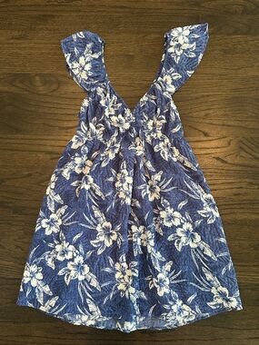 American Eagle Outfitters Blue and White Floral Mini Dress